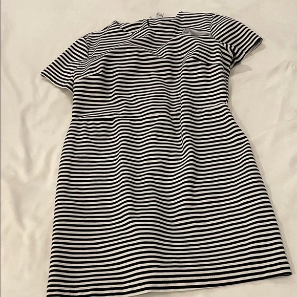 knee length dresses for ladies Women's Here with Me Striped Mini Dress in Off White/Navy